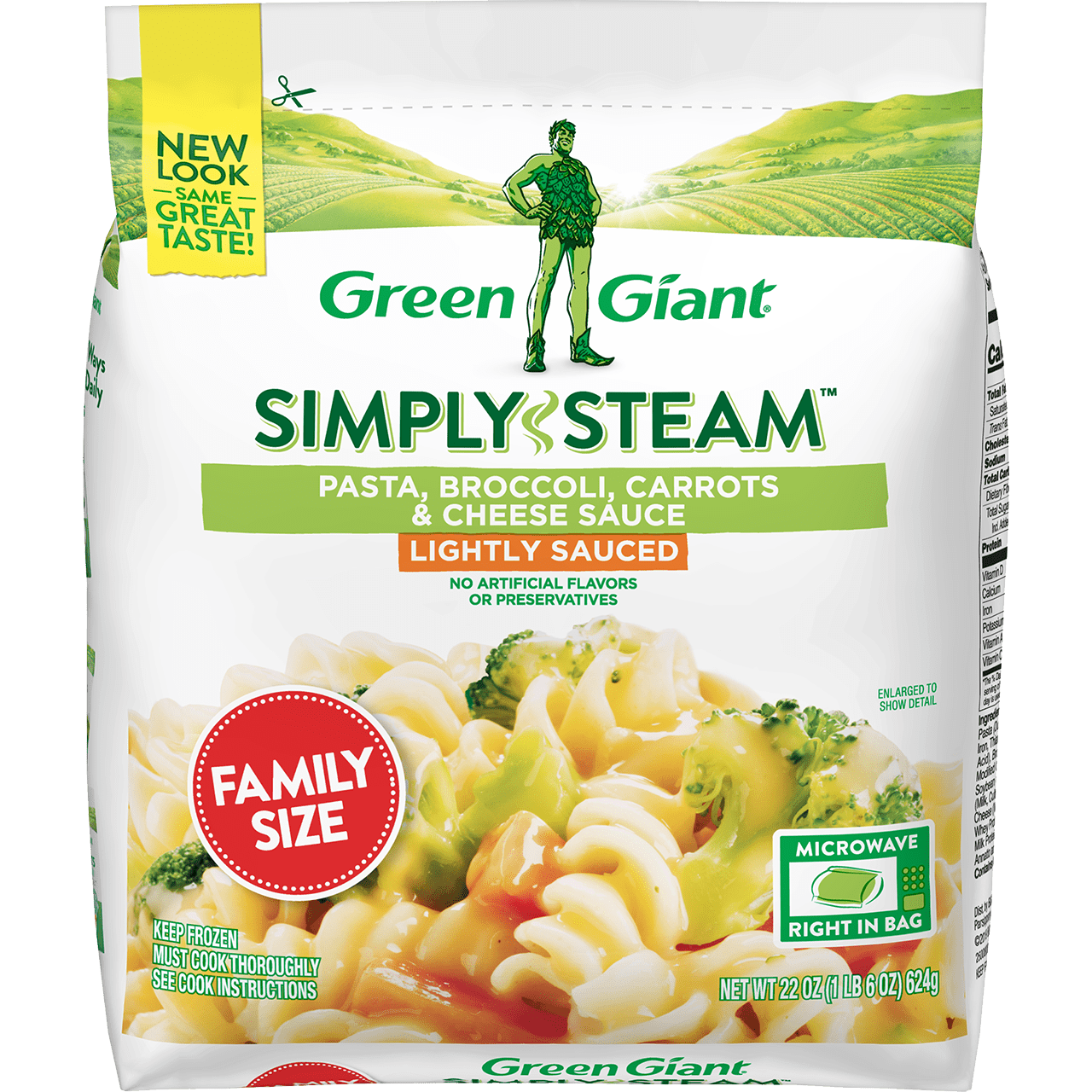 Green Giant® Simply Steam™ Family Size Pasta, Broccoli, Carrots