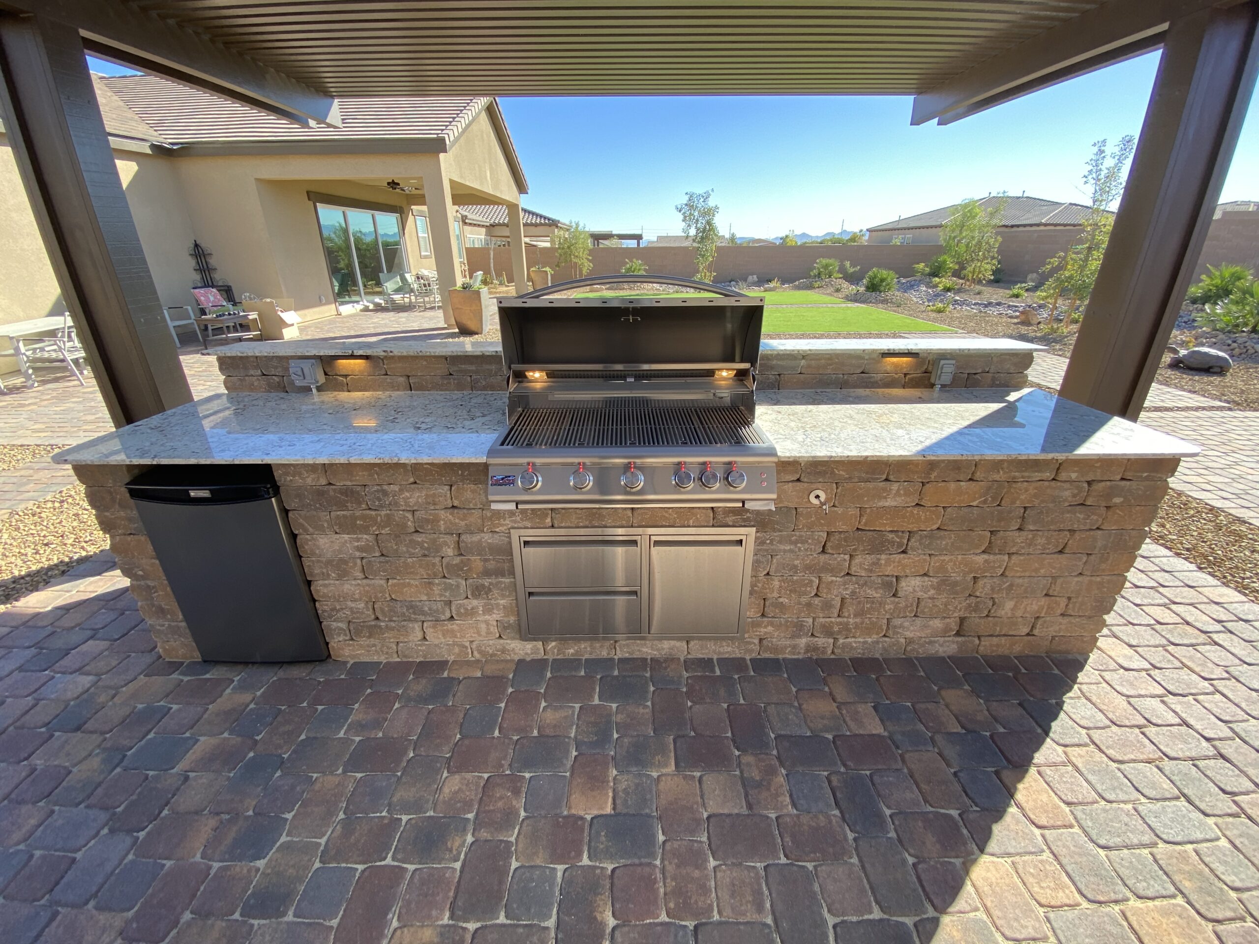 Outdoor Kitchens and BBQ Islands Las Vegas Landscape Designers and