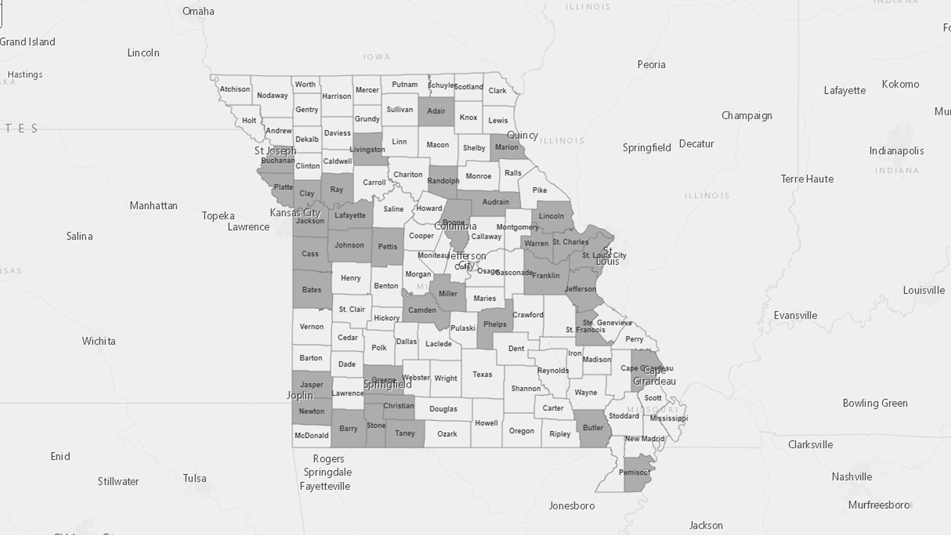 Where Are Missouri Dispensaries? This Map Gives First Clues GHD©