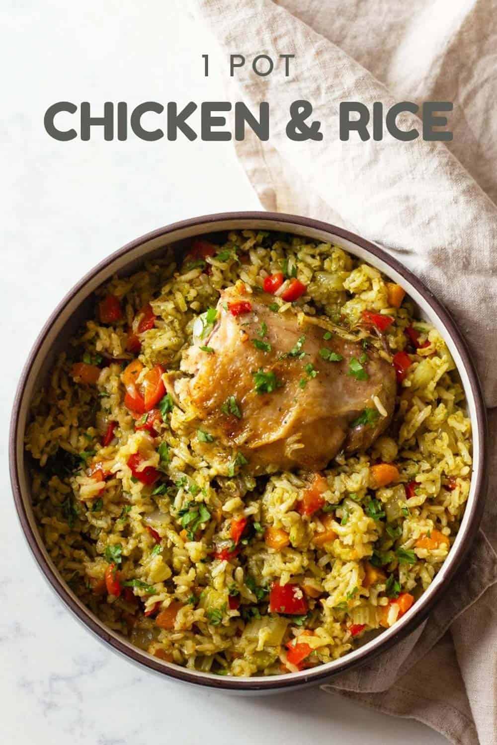 1Pot Chicken and Rice Green Healthy Cooking