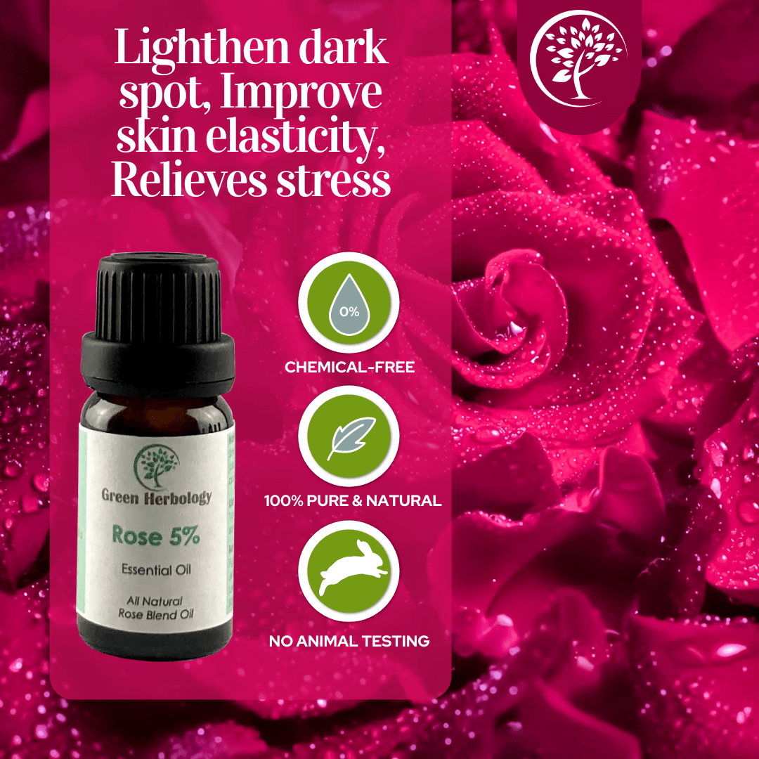 Rose Essential Oil 5ml Green Herbology