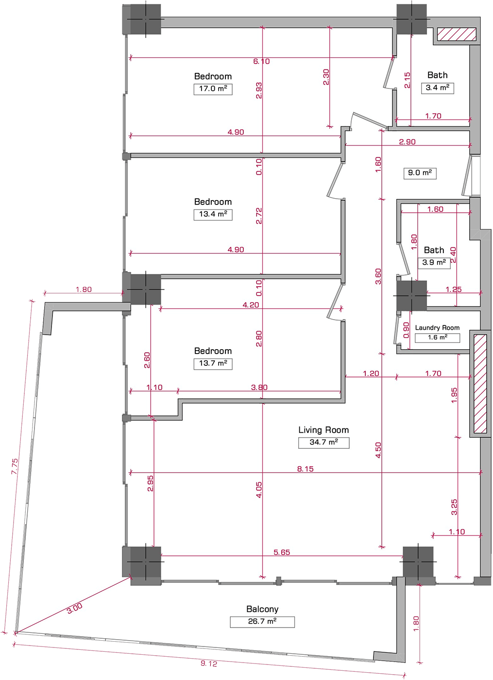 Apartment 105 Floor 5 Block B Stage 4 Under Construction