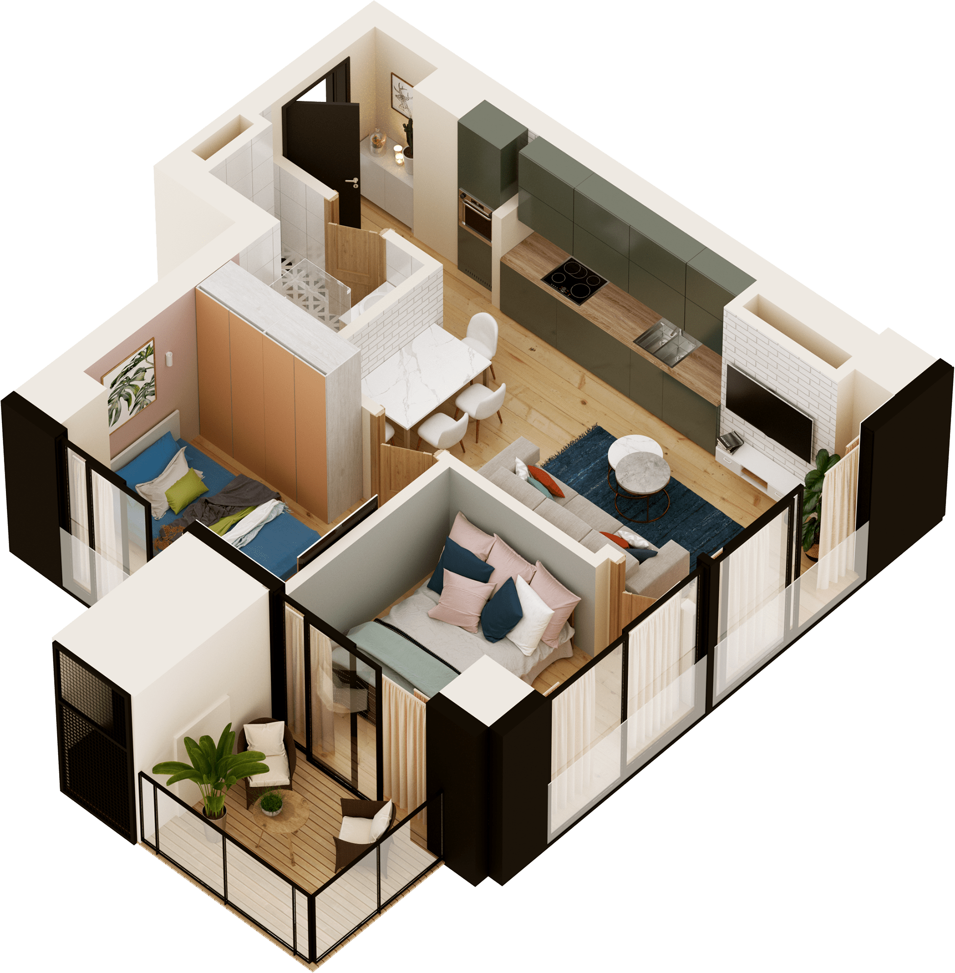 Apartment 21 Floor 5 Block A Stage 4 Under Construction GreenHill.ge