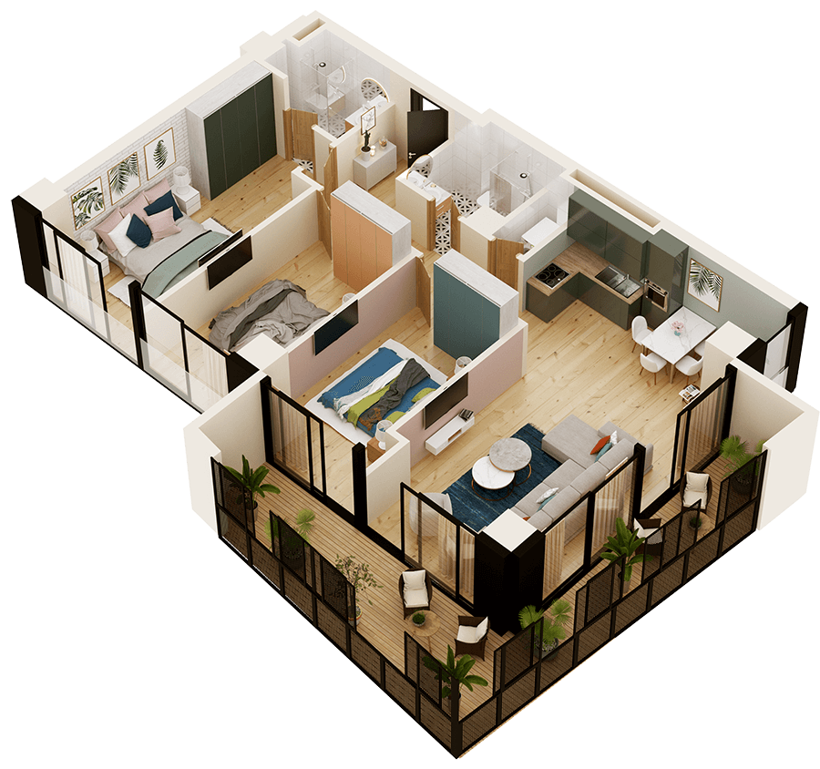 Apartment 98 Floor 4 Block B Stage 4 Under Construction