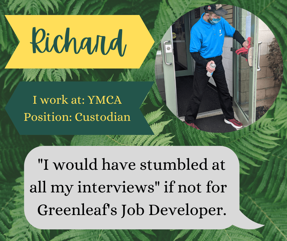 Participant Feature Richard Greenleaf Job Training Services