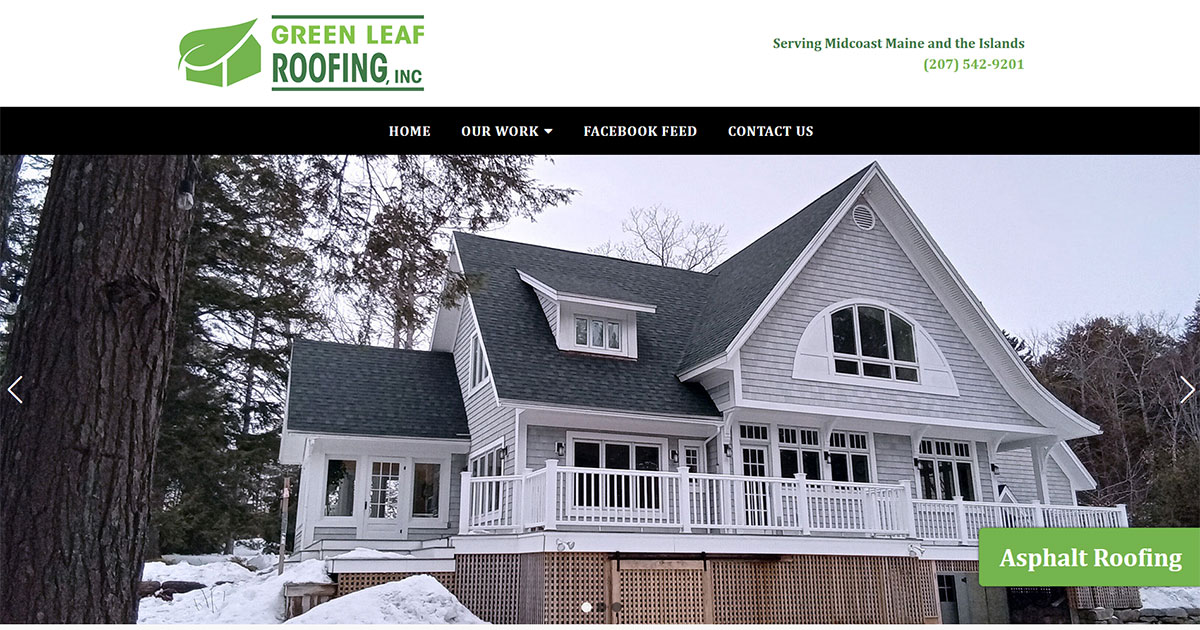 Green Leaf Roofing, Inc, Maine Roofing Contractor, Asphalt Roofing