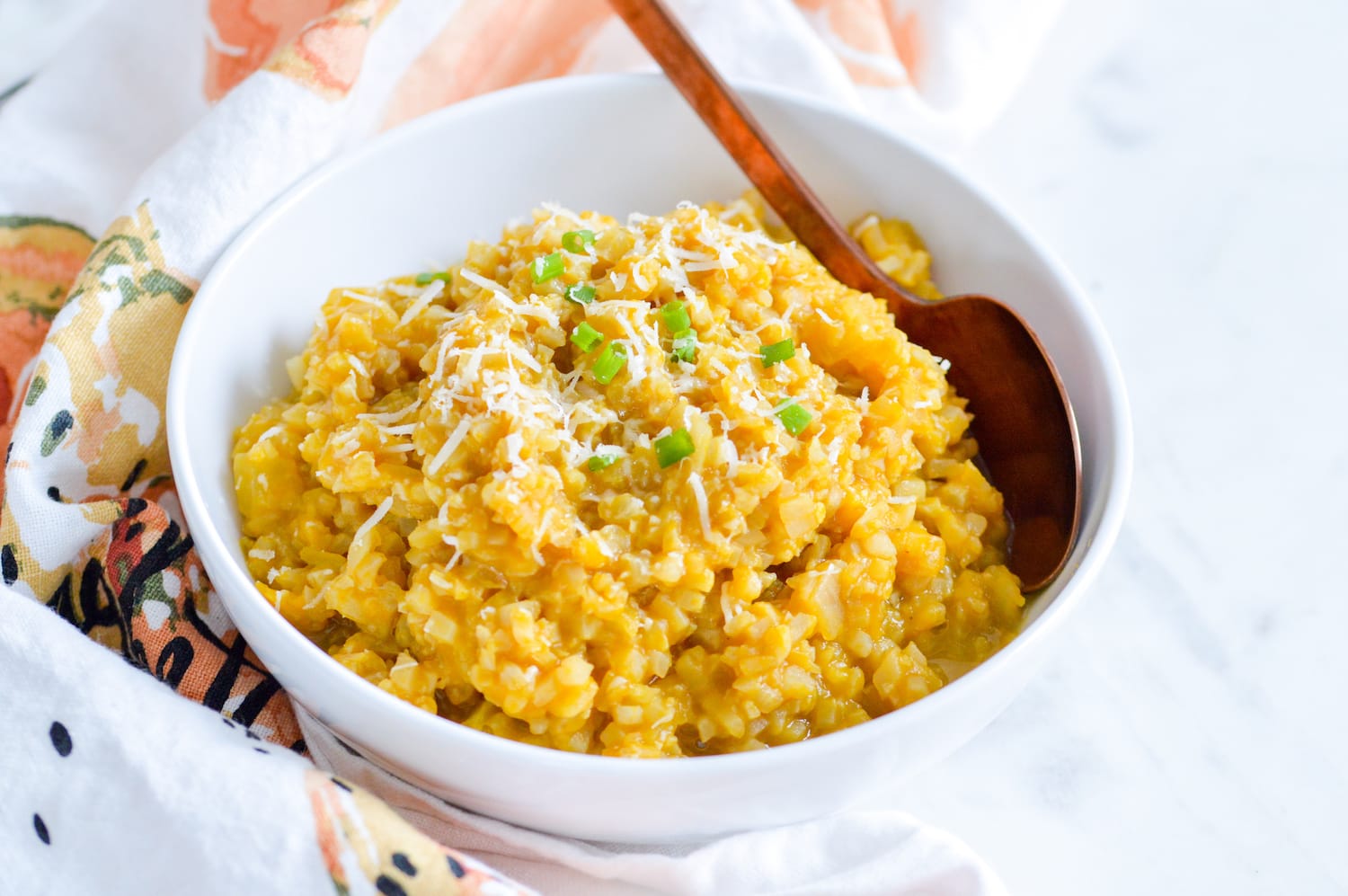 Pumpkin Cauliflower Rice Risotto Healthy Cauliflower Rice Side Dish