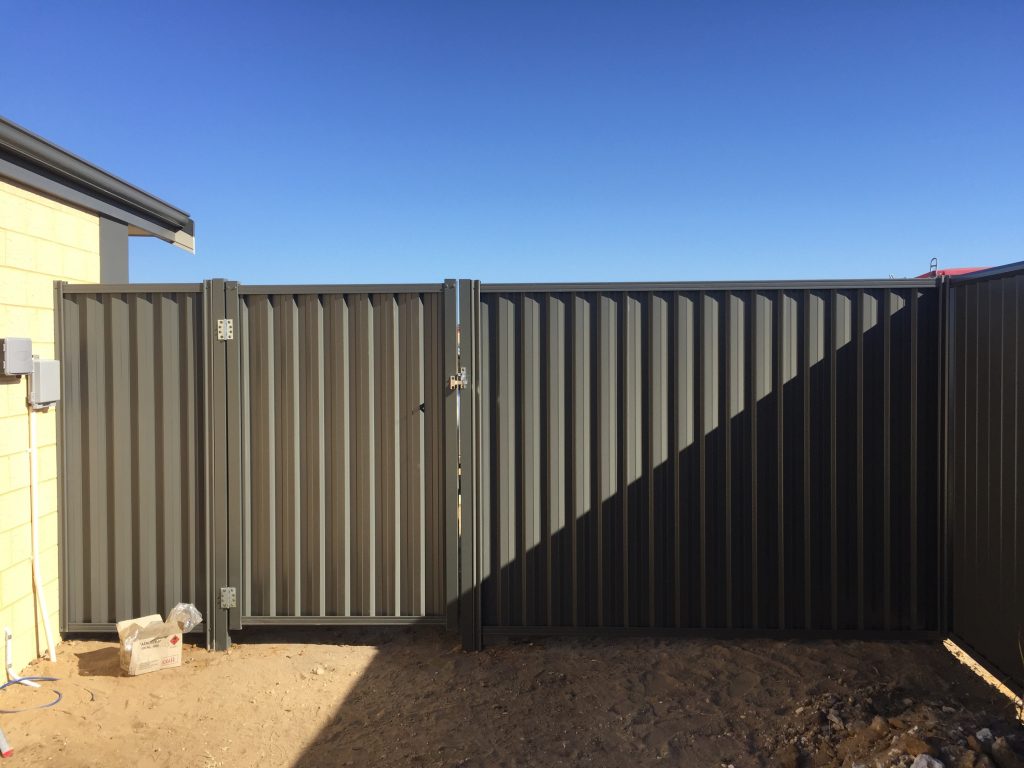 Colorbond Gate and Panel — Greenline Fencing & Gates