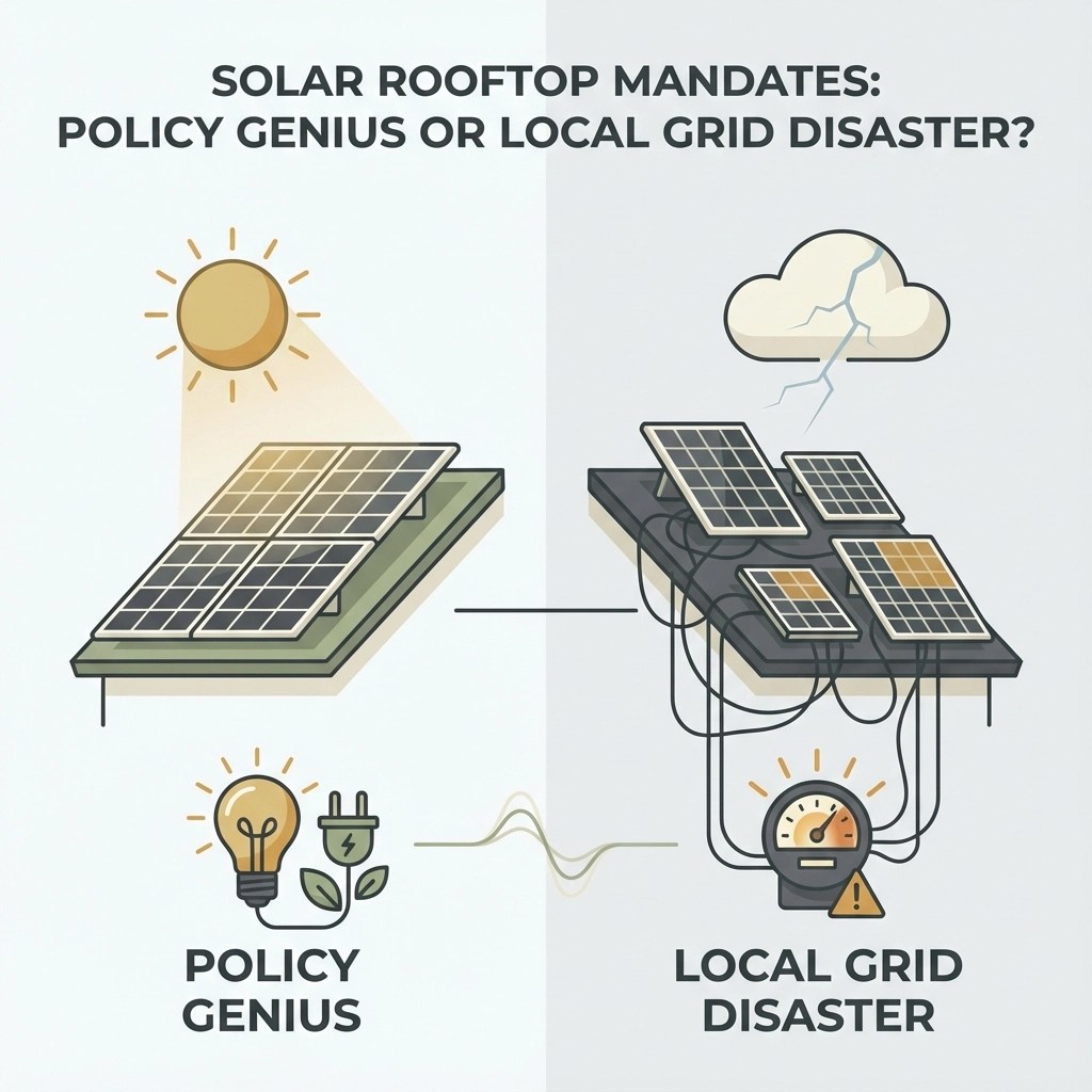 Solar Rooftop Mandates Policy Genius Or Local Grid Disaster