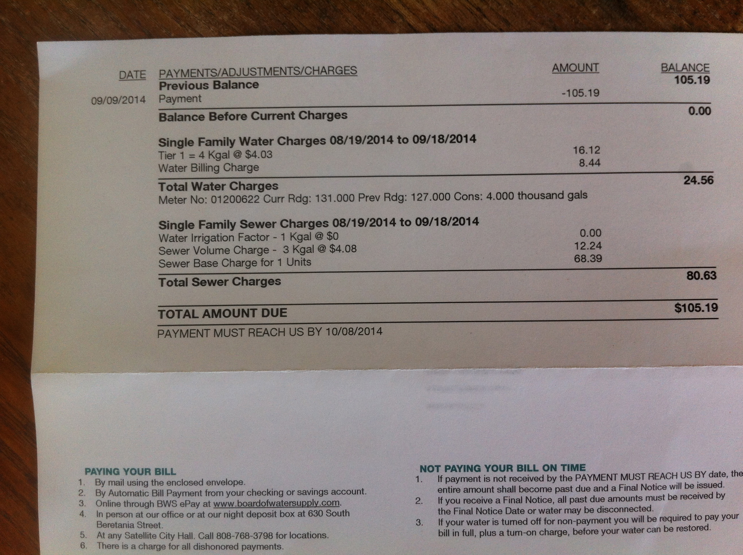 How To Read And Interpret Your Monthly Water Bill Green Living Ideas