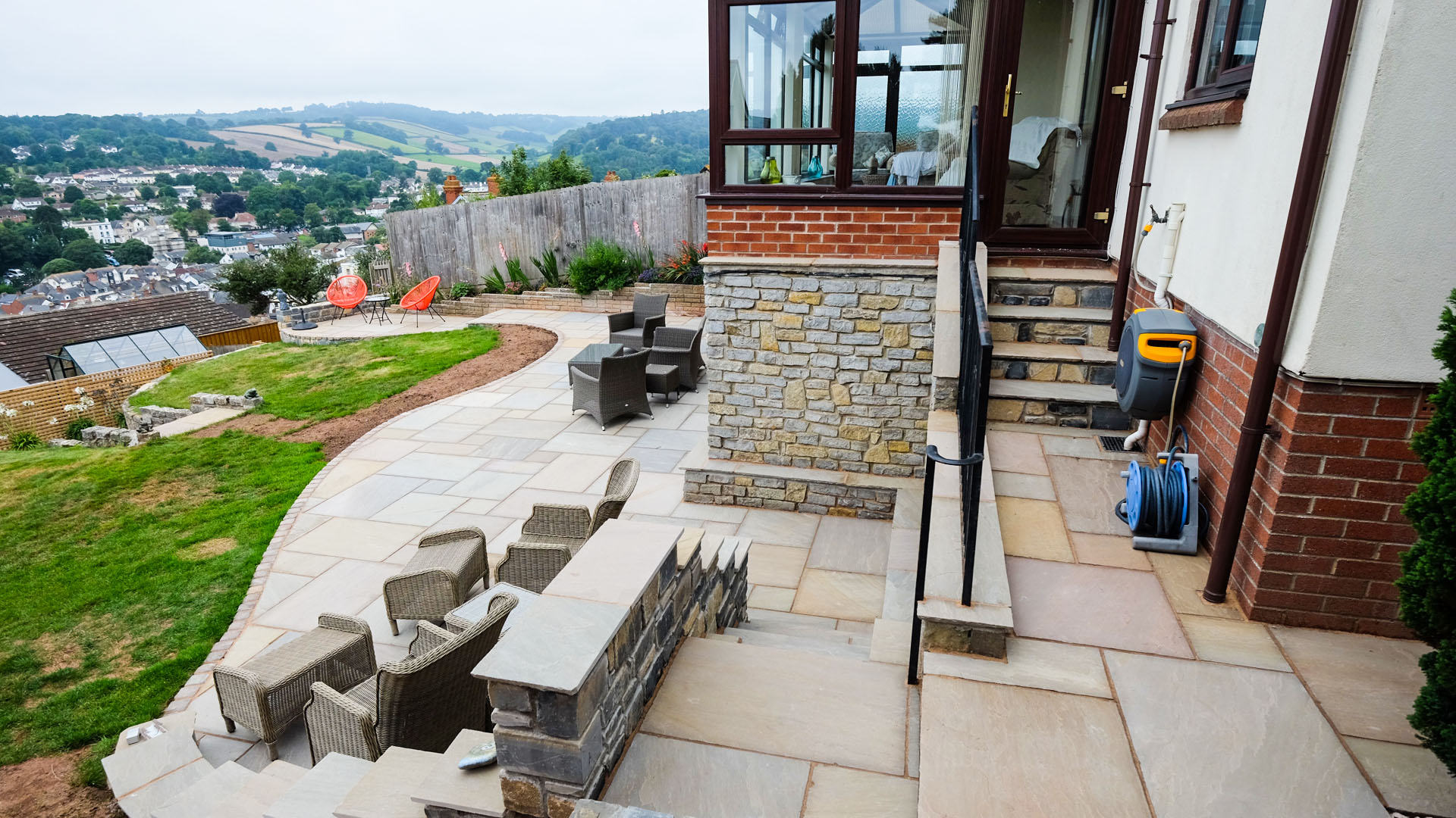 Sea view garden, Dawlish Green Man Gardens Devon