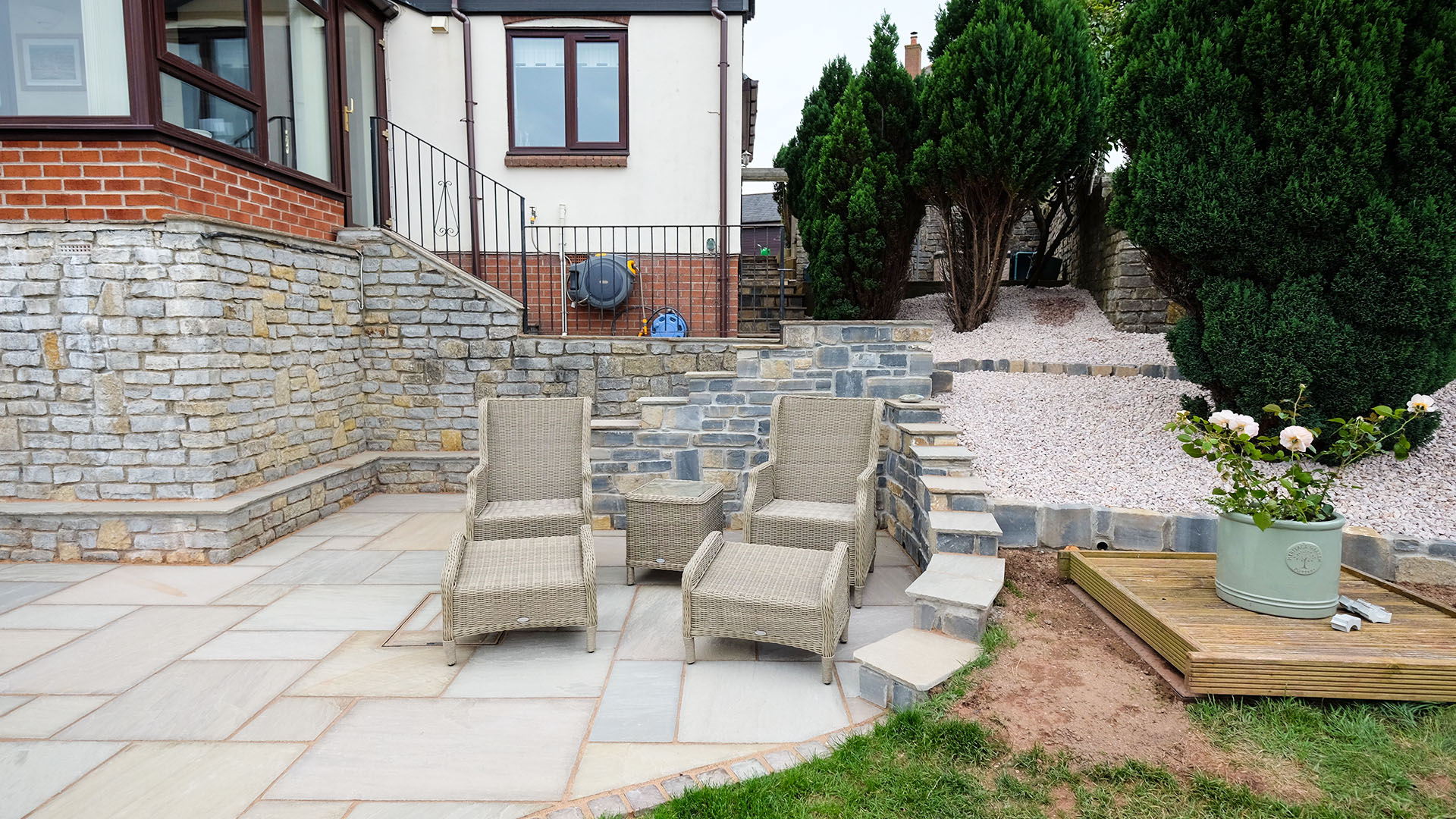 Sea view garden, Dawlish Green Man Gardens Devon