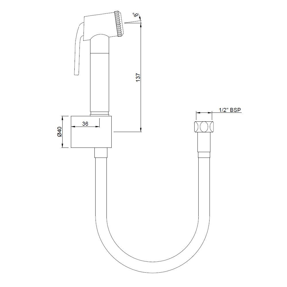 ALDCHR563 Hand Shower (Health Faucet) Green Meadows