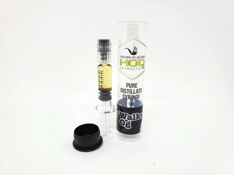 HOUSE OF GLASS Distillate Syringes Pure THC Distillate 1ml Green