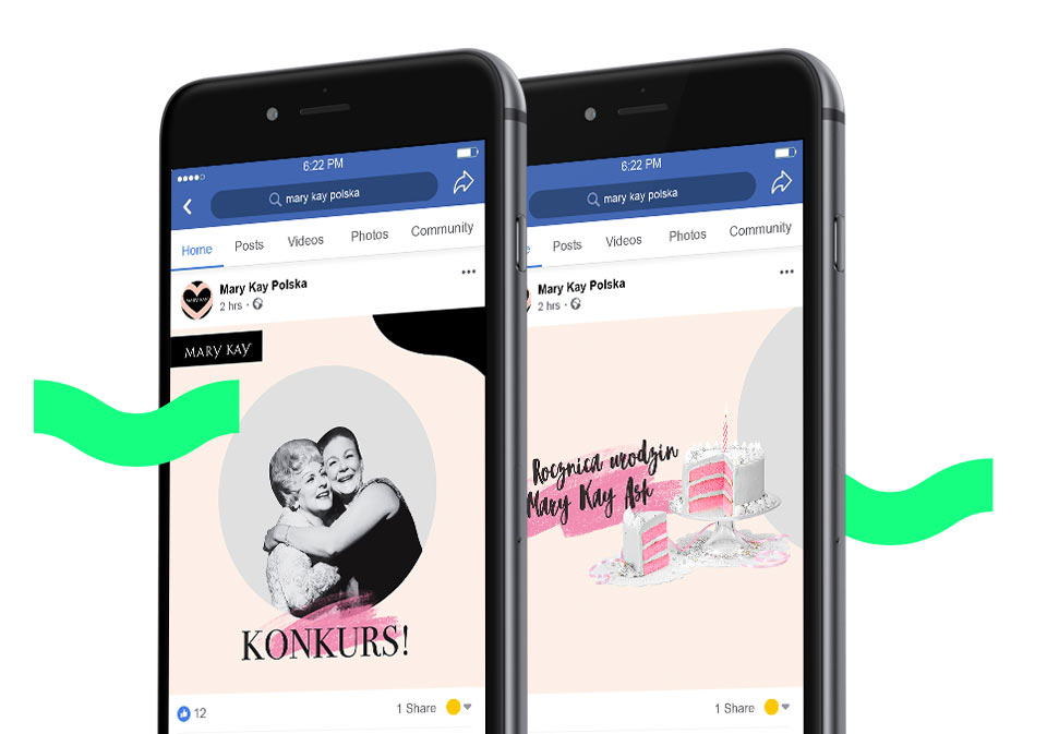 Mary Kay komunikacja na Facebooku w branży beauty Green Parrot