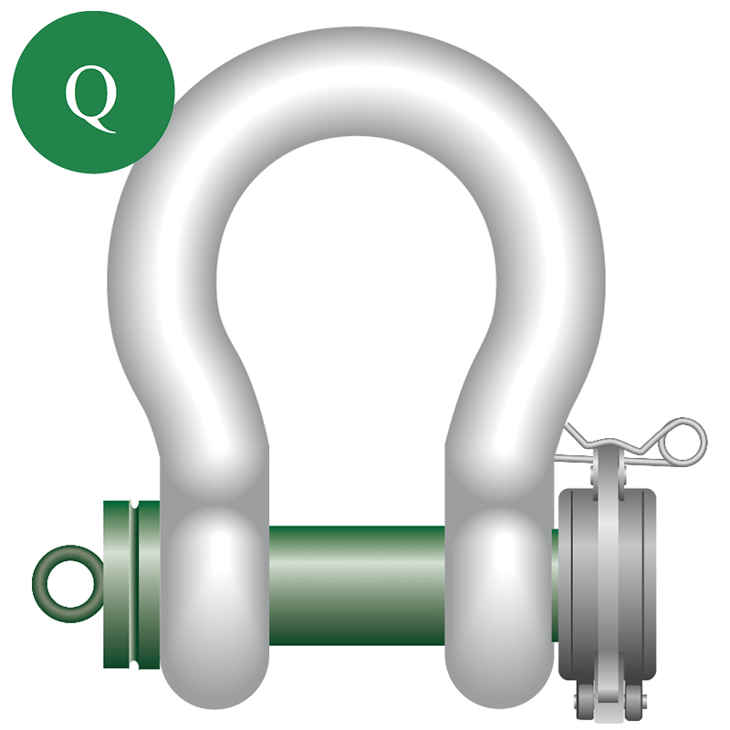 Green Pin® Locking Clamp ROV Shackle Green Pin UK