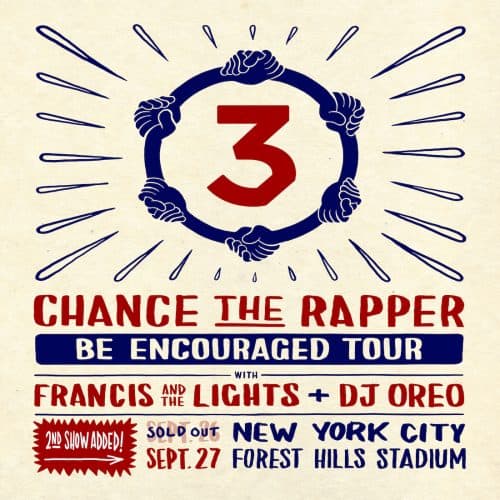 TICKET GIVEAWAY! Pair of Tickets for Chance the Rapper Sold Out Show