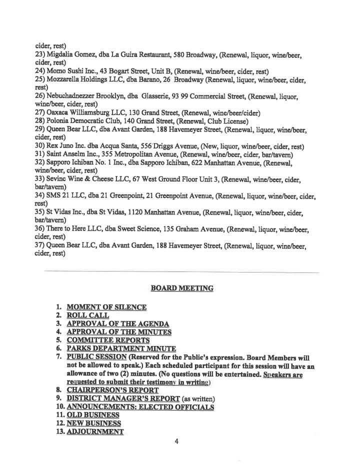 Brooklyn Community Board 1's Monthly Public Meeting is Tomorrow (2/12