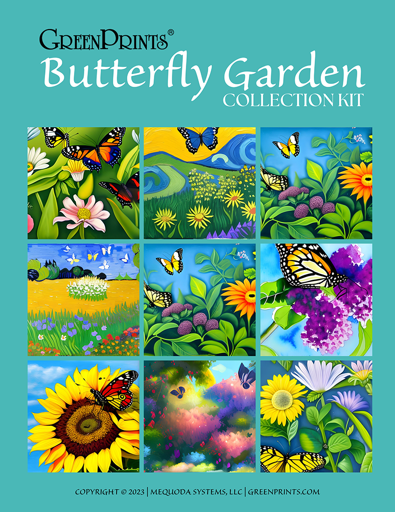 GreenPrints Butterfly Garden Collection Kit (Digital) GreenPrints