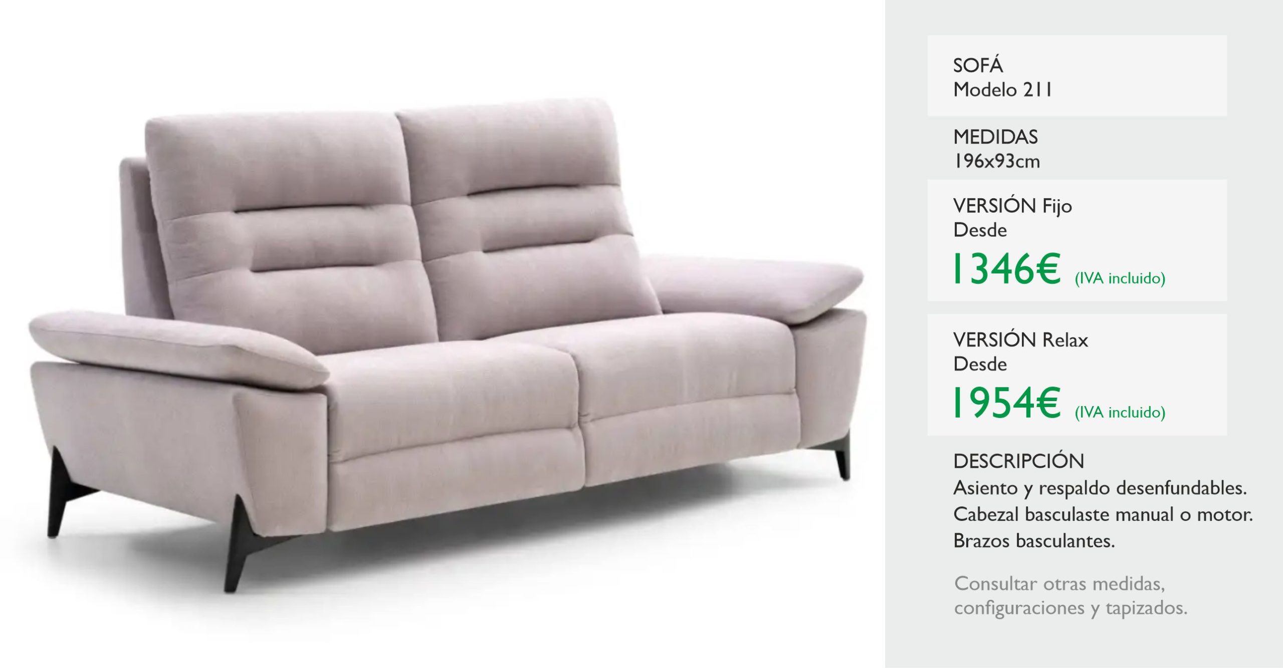 Sofás Relax Muebles Barcelona