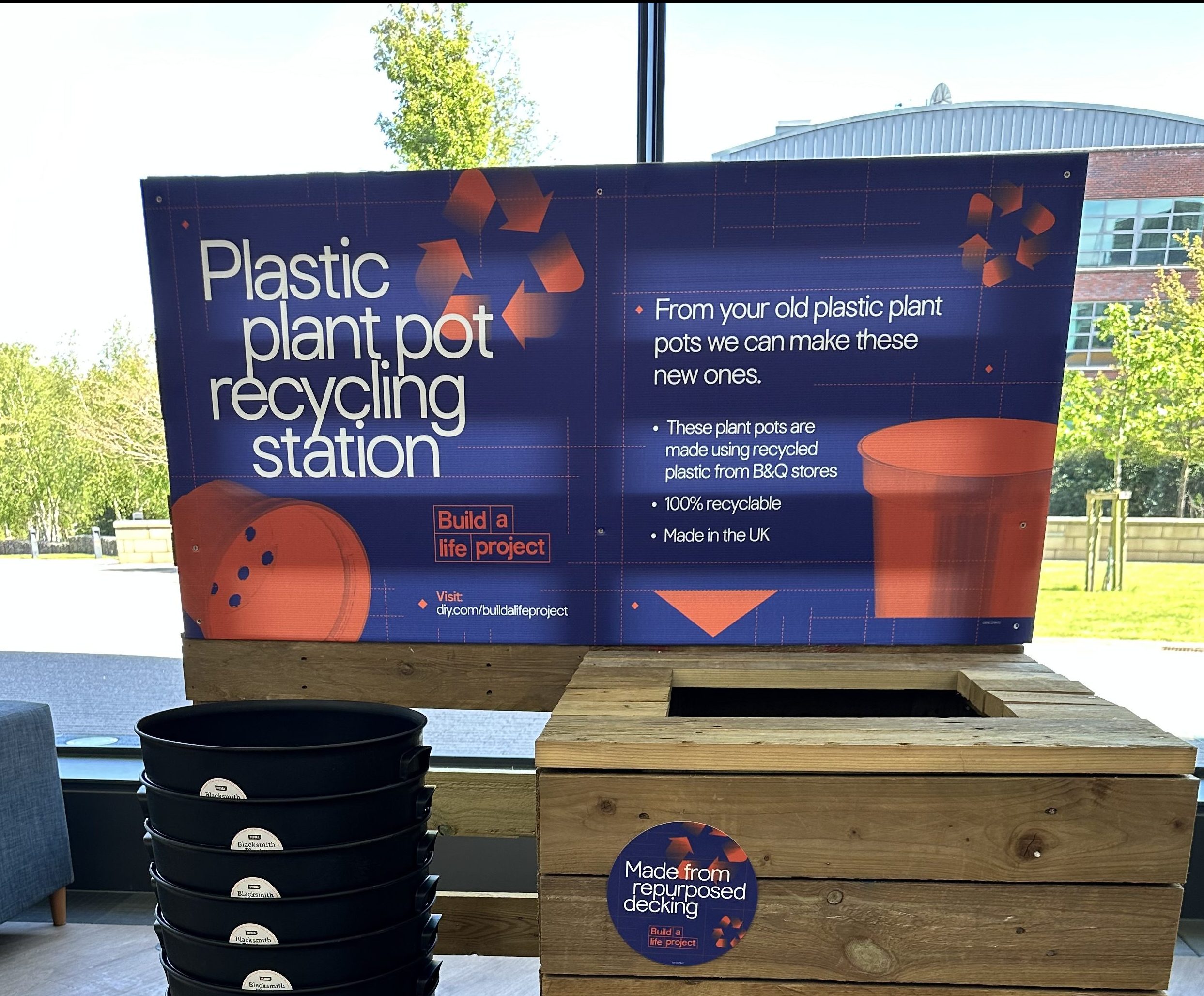 Recycling plant pots B&Q places recycling stations in more than 100 stores