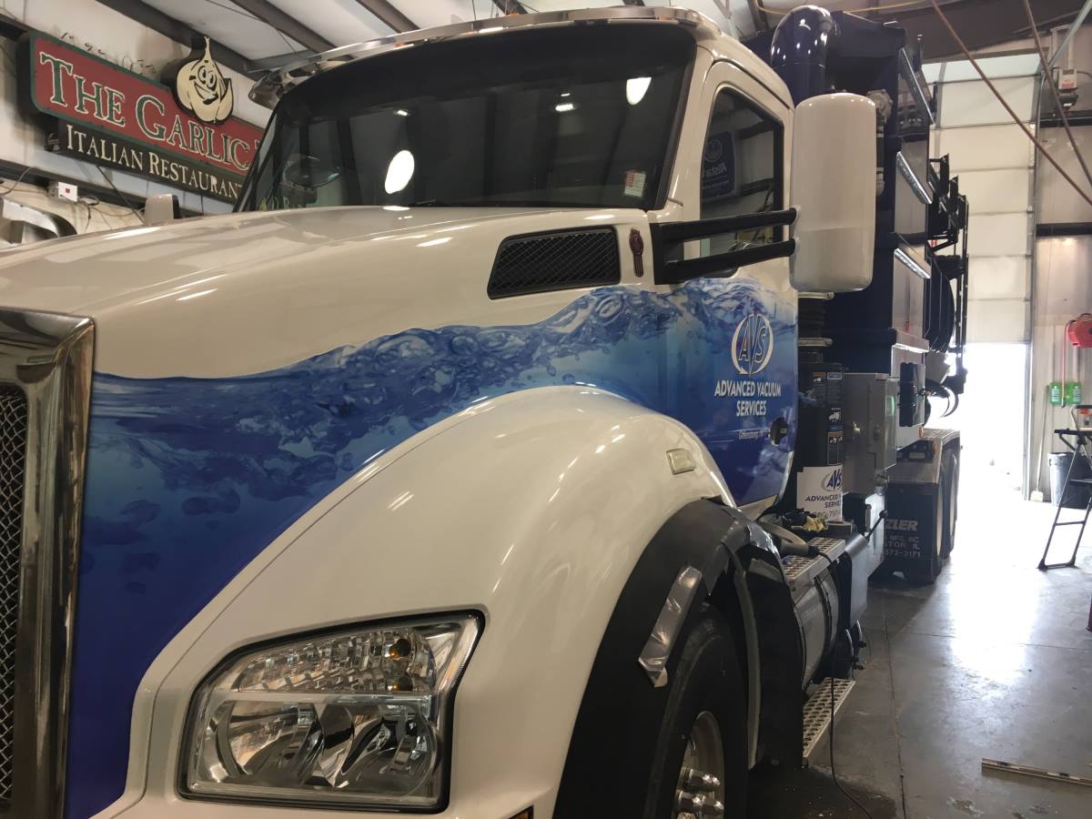 Advanced Vacuum Services Vehicle Graphics GSC 100 Series