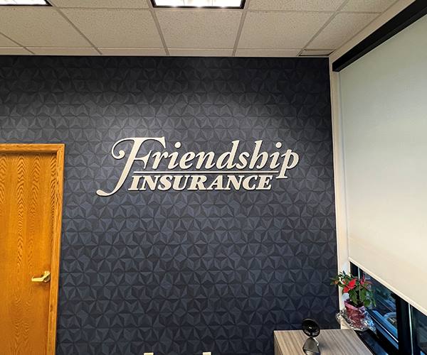 Friendship State Bank GSC 200 Series Custom Interior Bank Logo