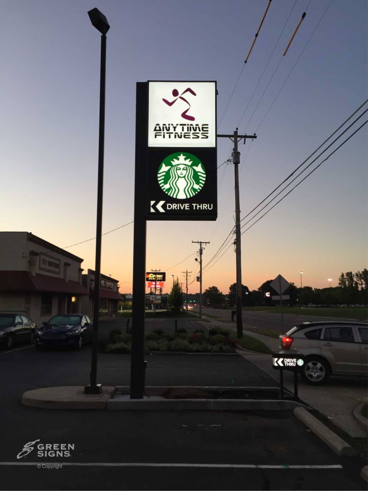 Anytime Fitness/StarbucksGSC 650 SeriesInternally Illuminated Multi