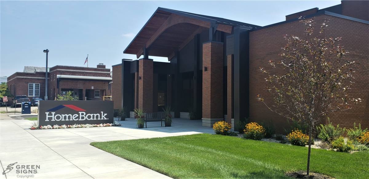 Home Bank Martinsville, IN GSC 600 Series Main ID Illuminated Sign