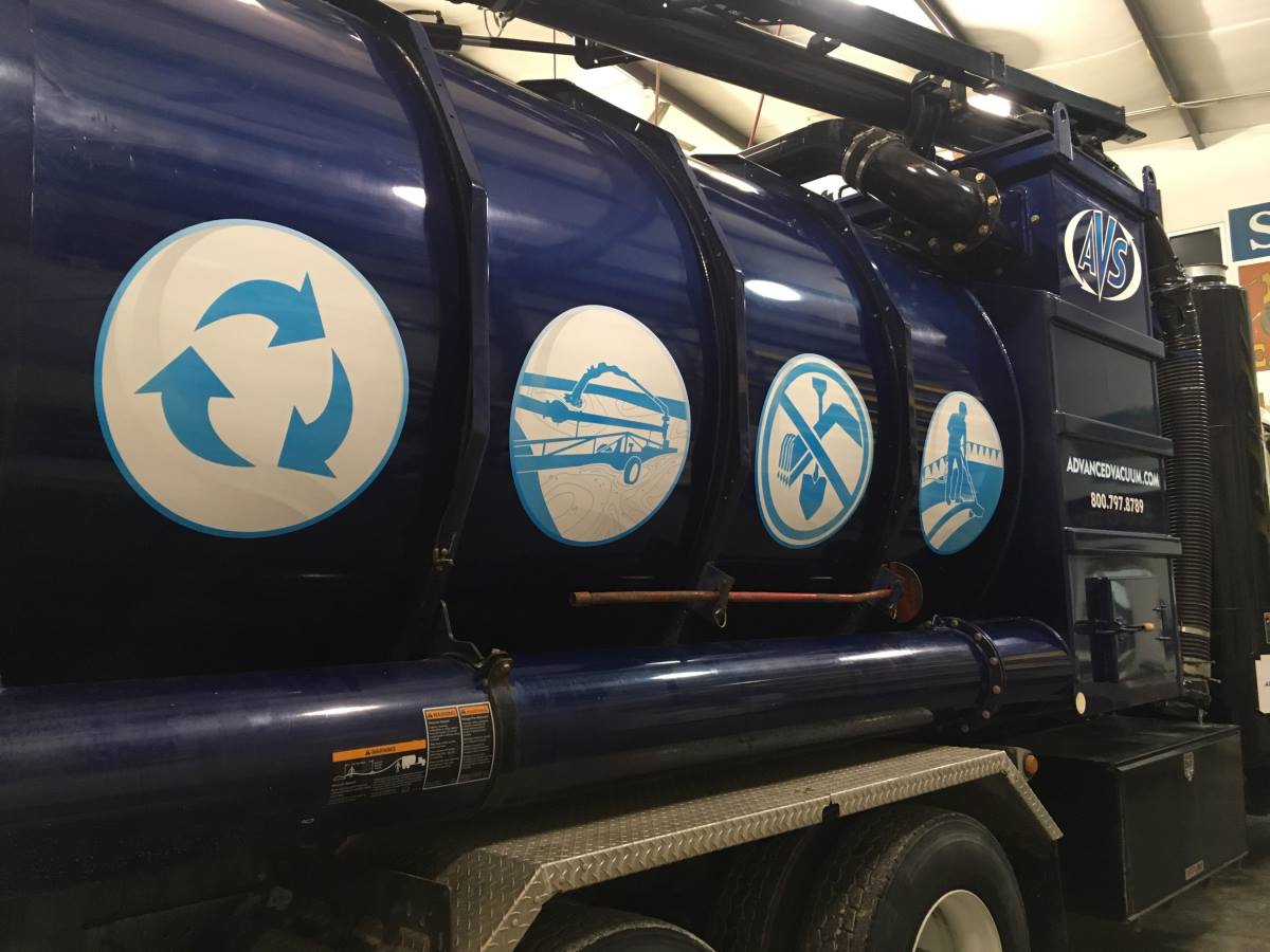 Advanced Vacuum Services Vehicle Graphics GSC 100 Series