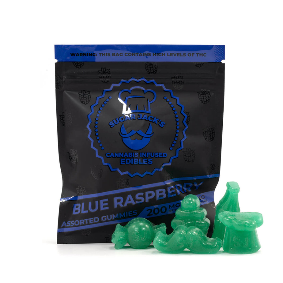 Sugar Jack's Blue Raspberry Gummies Buy Edibles Online Green Society