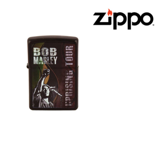 ZIPPO LIGHTER BOB MARLEY BLACK UPRISING TOUR Green Stack Supply