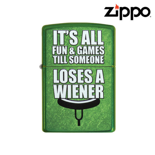 ZIPPO LIGHTER IT’S ALL FUN AND GAMES… Green Stack Supply