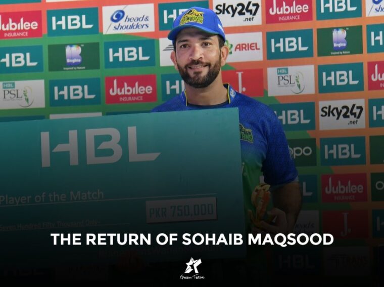 The Roller Coaster Career of Sohaib Maqsood Green Team