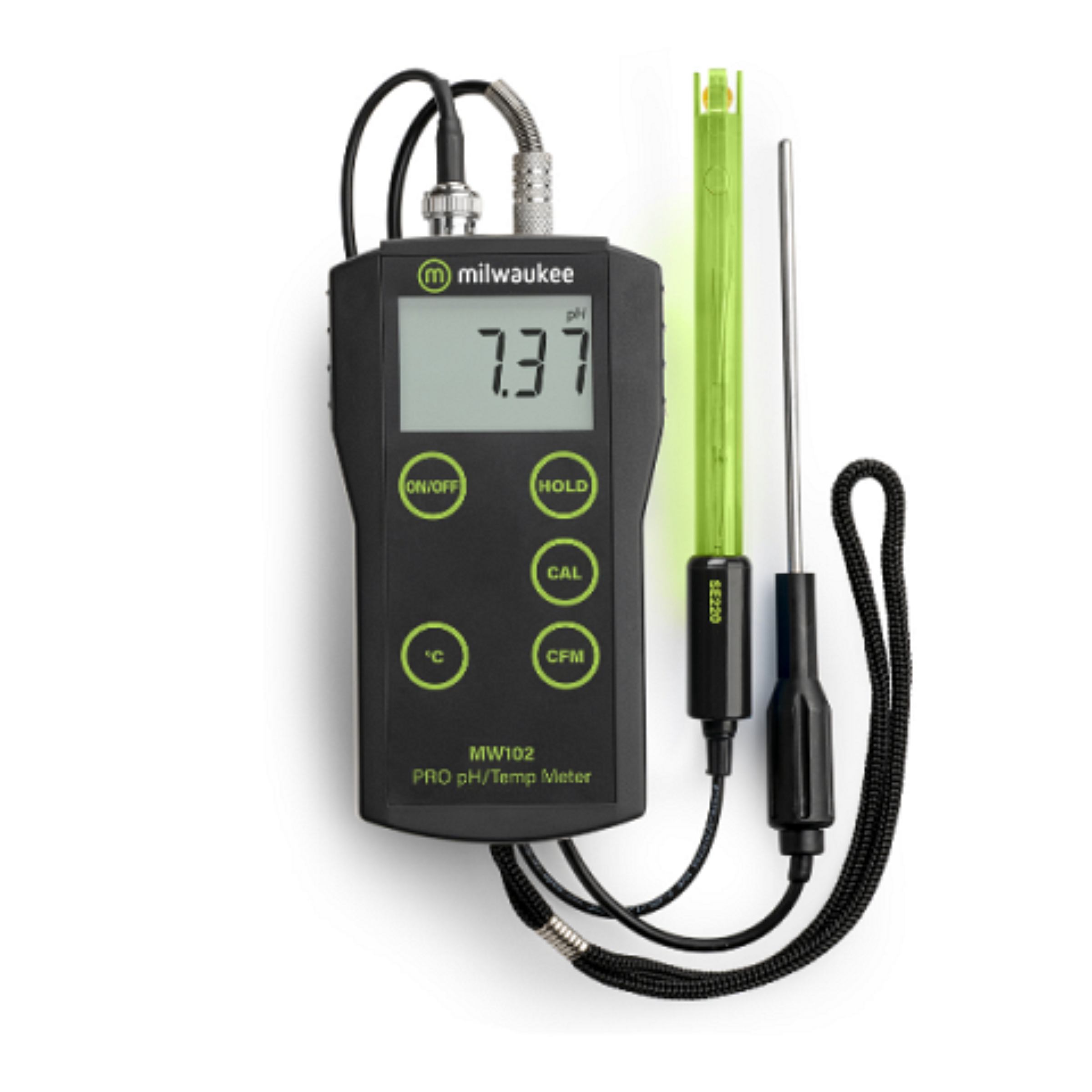 MEDIDOR PORTÁTIL DE PH / TEMP MW102 PRO+ MILWAUKEE GreenTech Instruments