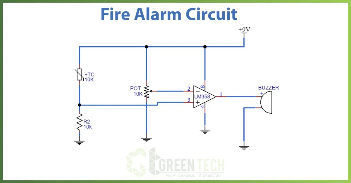 Fire Alarm Circuit Diagram – Components & Working Explained