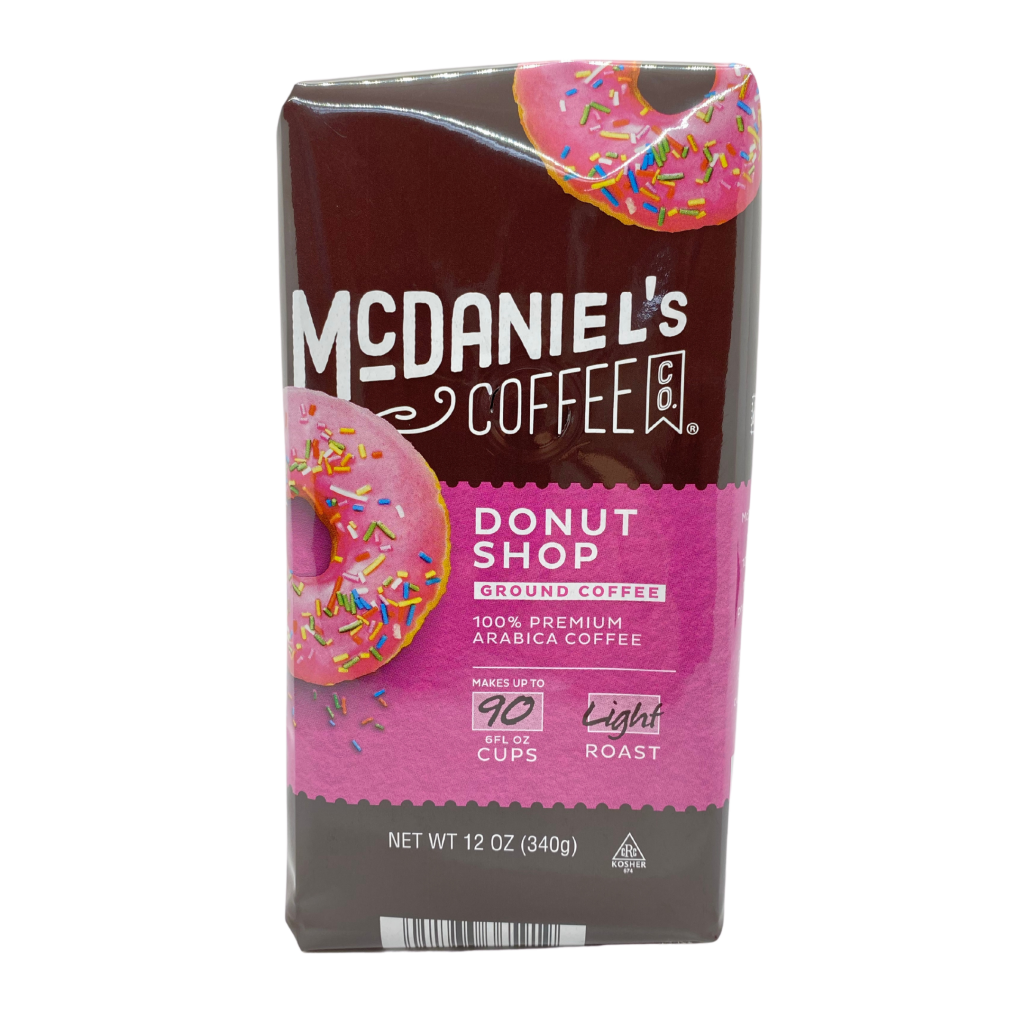 McDaniel’s Coffee Donut Shop Ground Coffee Green Turtle Express