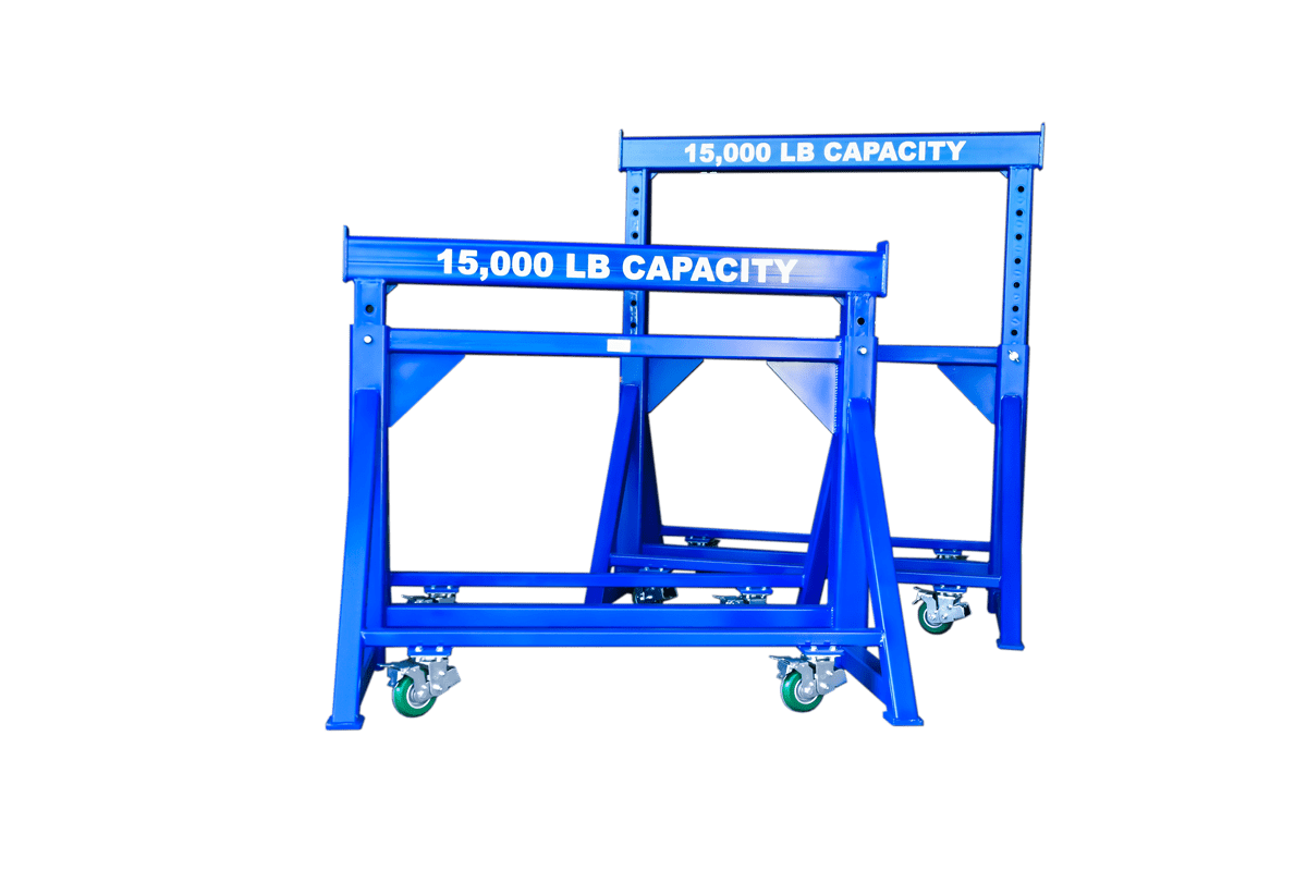 15,000 lb. (7.5 ton) Adjustable Steel Top Spring Loaded Compression Caster Industrial Work Horse