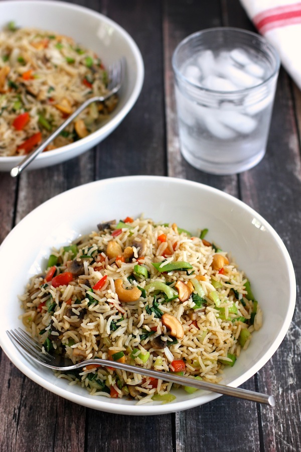 Stir Fried Rice with Vegetables and Cashews Green Valley Kitchen