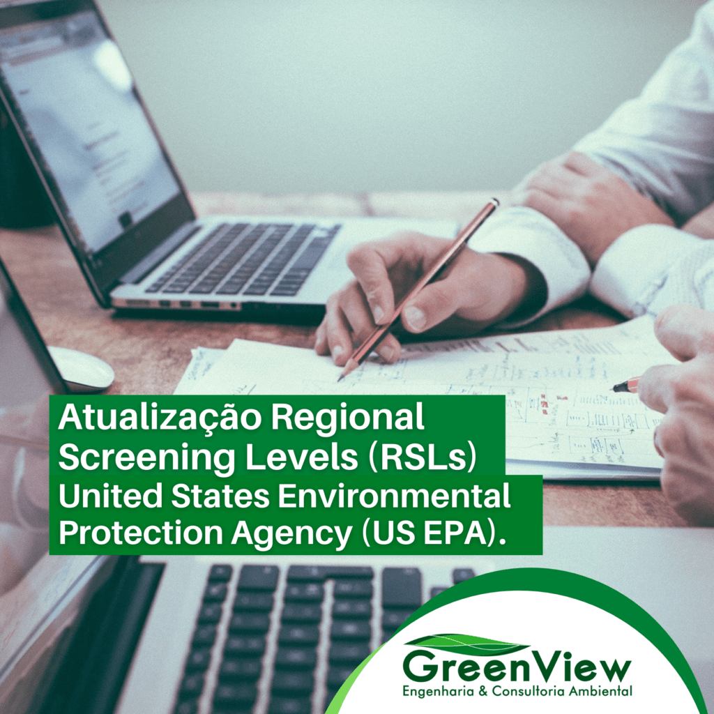 Atualização Regional Screening Levels RSLs Maio 2023.