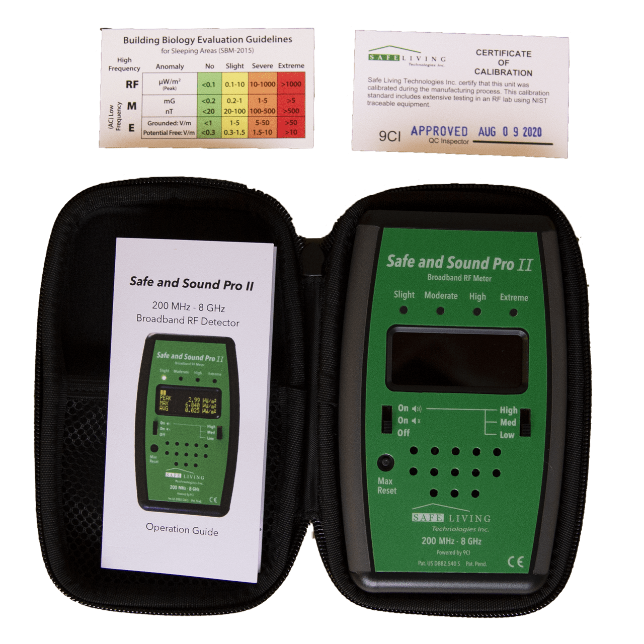 Safe and Sound Pro II RF Meter Greenwave Filters