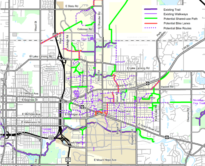 City of East Lansing Nonmotorized Transportation Plan The Greenway