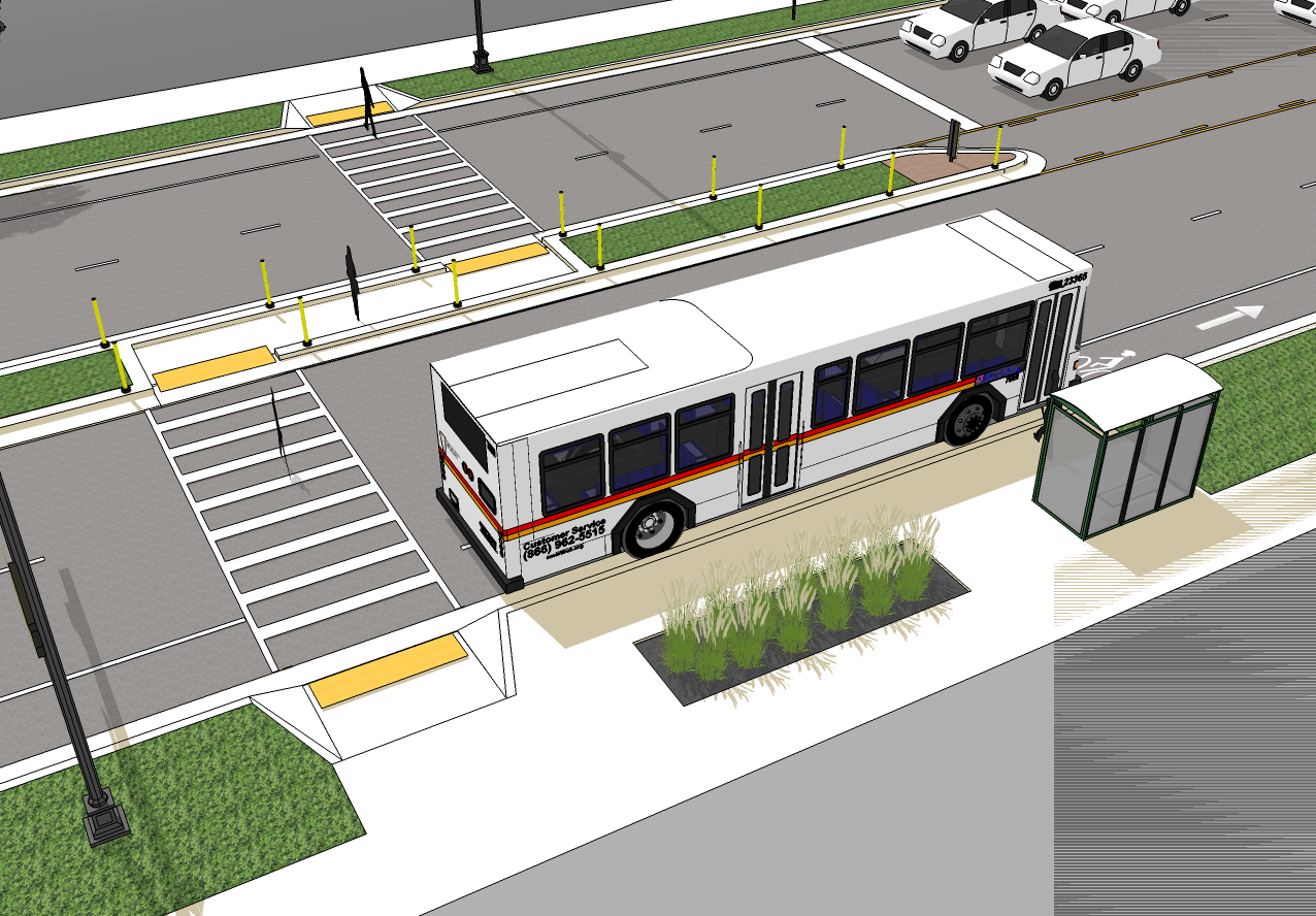 Midblock Crosswalks for Arterial Five Lane Roadways The Greenway