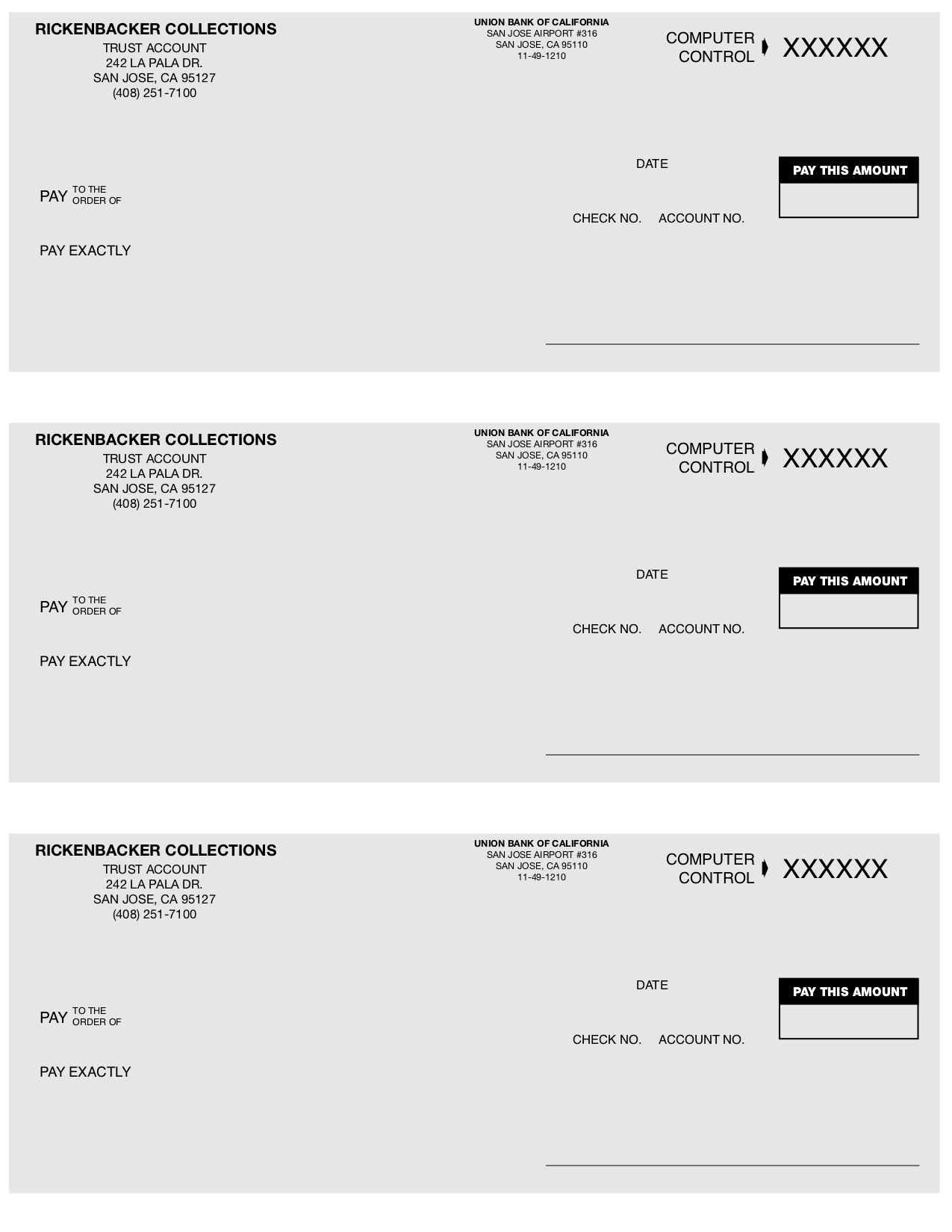 Collection Agency Forms & Checks Greenway Print & Promotional Products