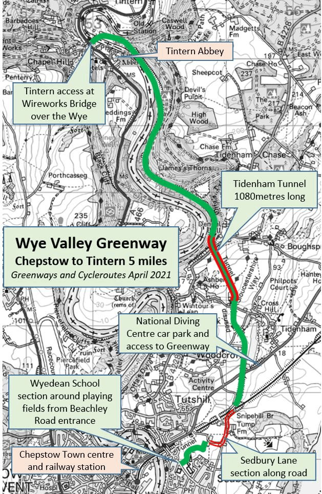 Wye Valley Greenway open Greenways and Cycleroutes