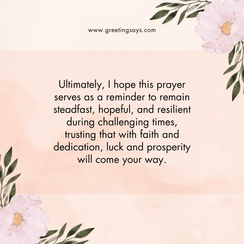 50+ Powerful Prayers For Good Luck Greeting Says