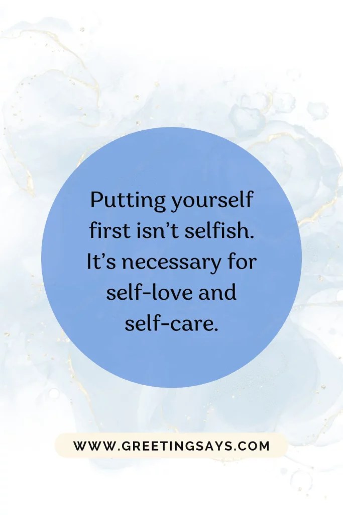 Putting Self First Quotes