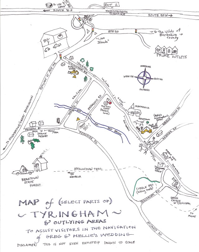 Around Tyringham and the Berkshires Maps and Greg