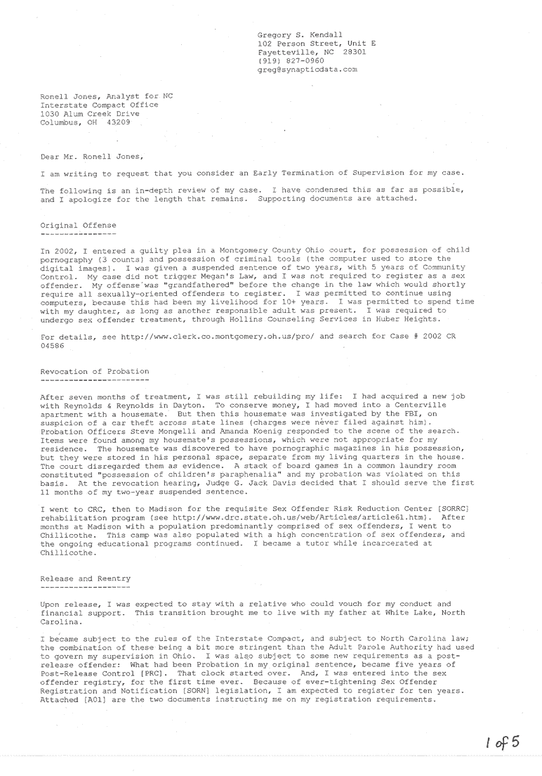 TO Ohio Interstate Compact Office First Letter