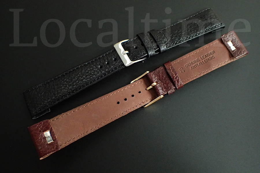 Open Ended Watch Strap Fixed Lugs Smooth, Buffalo, Croc Grain Calf
